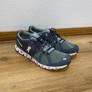 On Running Gray Athletic Shoes with Sleek Design